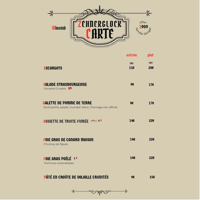 carte winstub authentique strasbourg