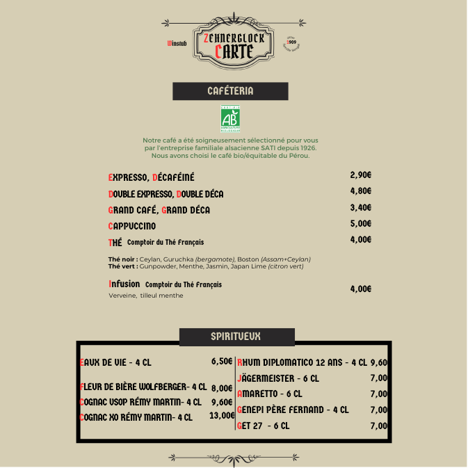 carte winstub authentique strasbourg