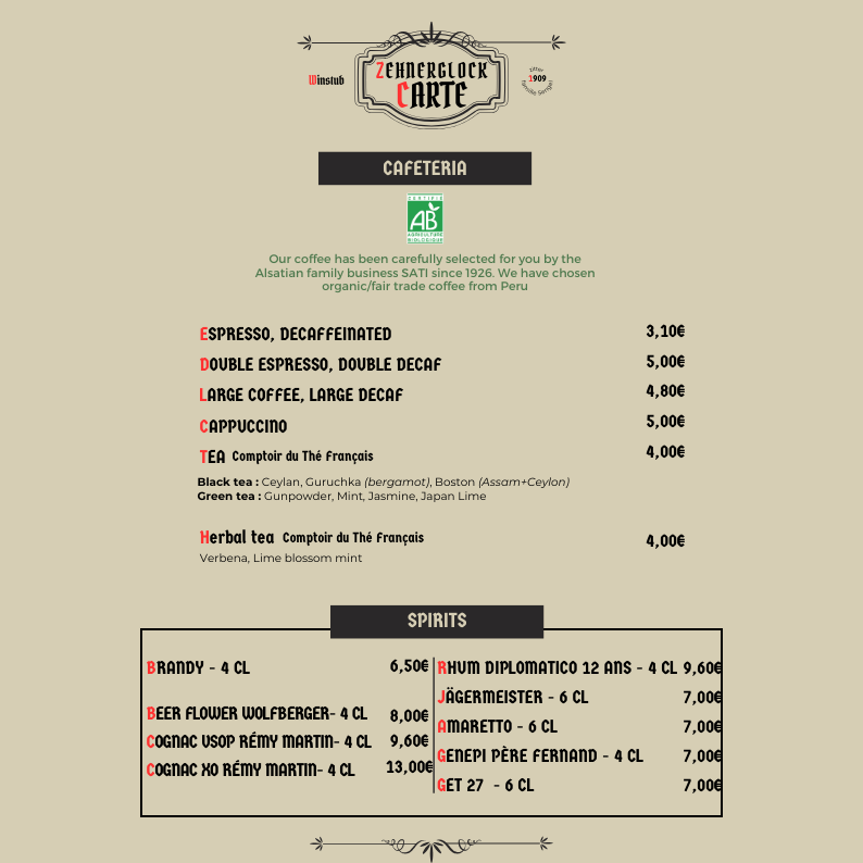 carte winstub authentique strasbourg